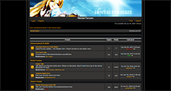 Desktop Screenshot of hentaiforums.net